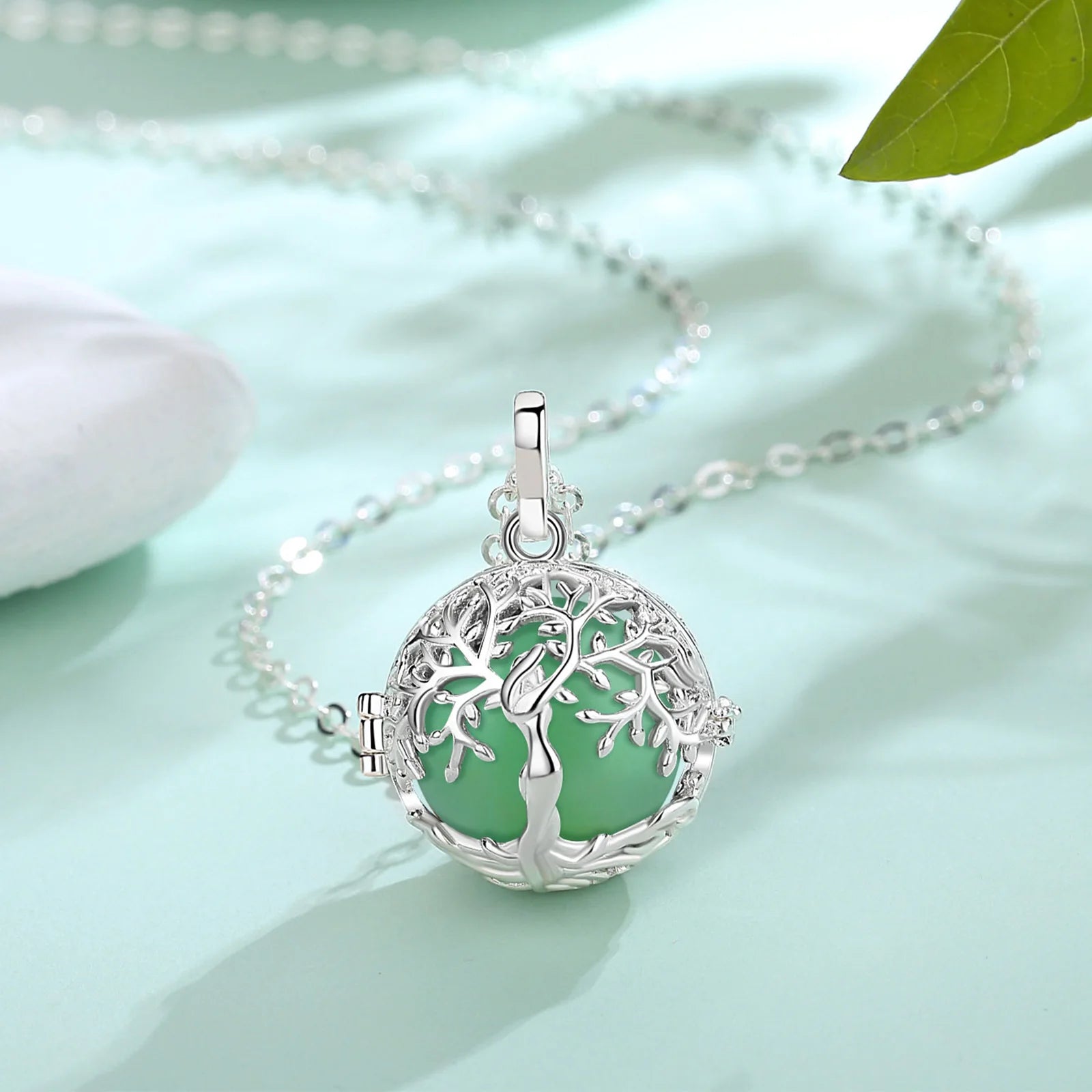 Necklace Tree of Life Cage  Amethyst Energy Healing Crystal Stone Jade Lapis Pendant Spiritual DIY
