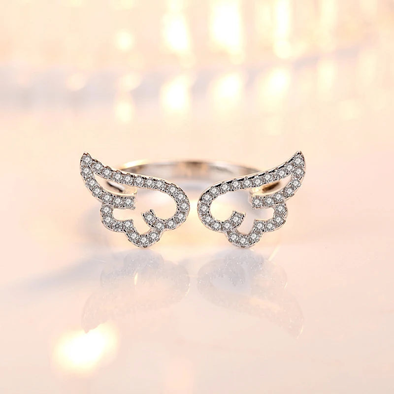 Ring Angel Wing Feather