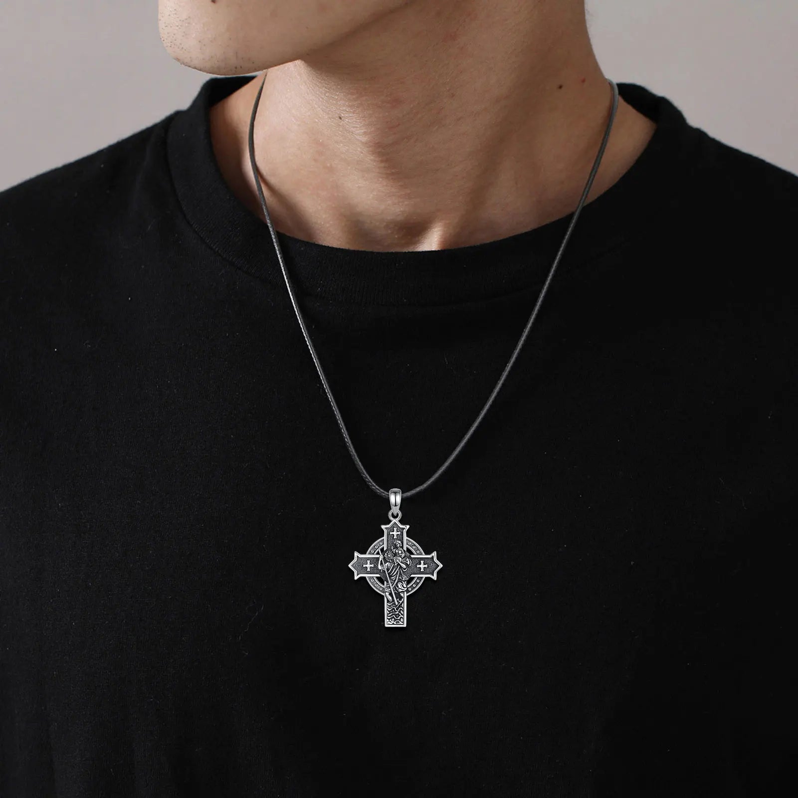 Necklace Saint Christopher Cross