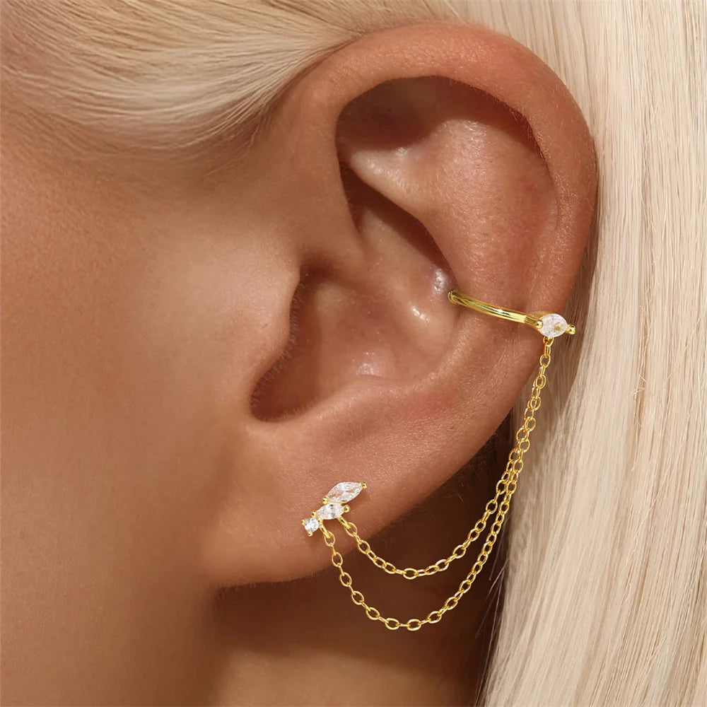 Earrings Marquise Tassel