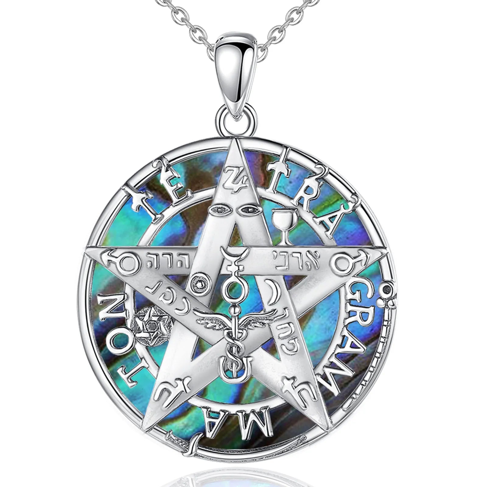 Necklace Tetragrammaton Pentagram