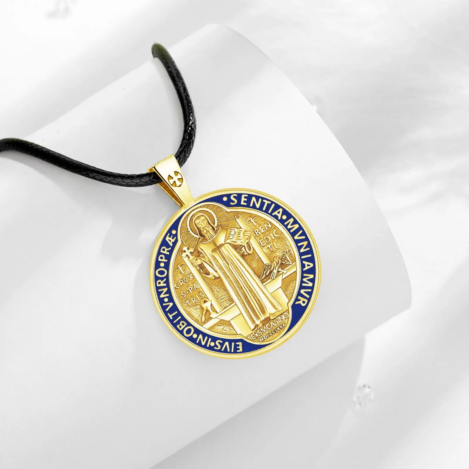 Necklace Saint Benedict Gold Cross