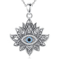 Necklace Vintage Evil Eye Lotus Flower