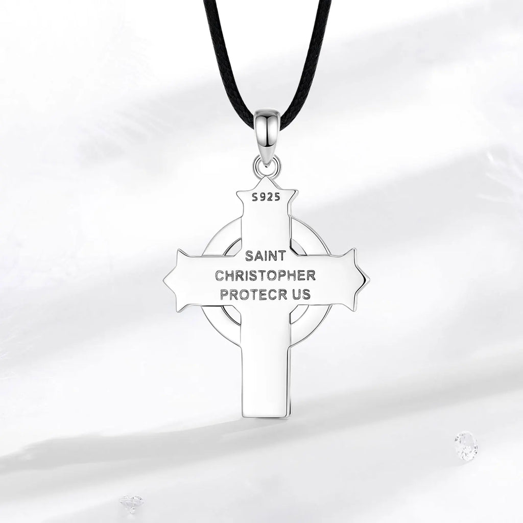 Necklace Saint Christopher Cross