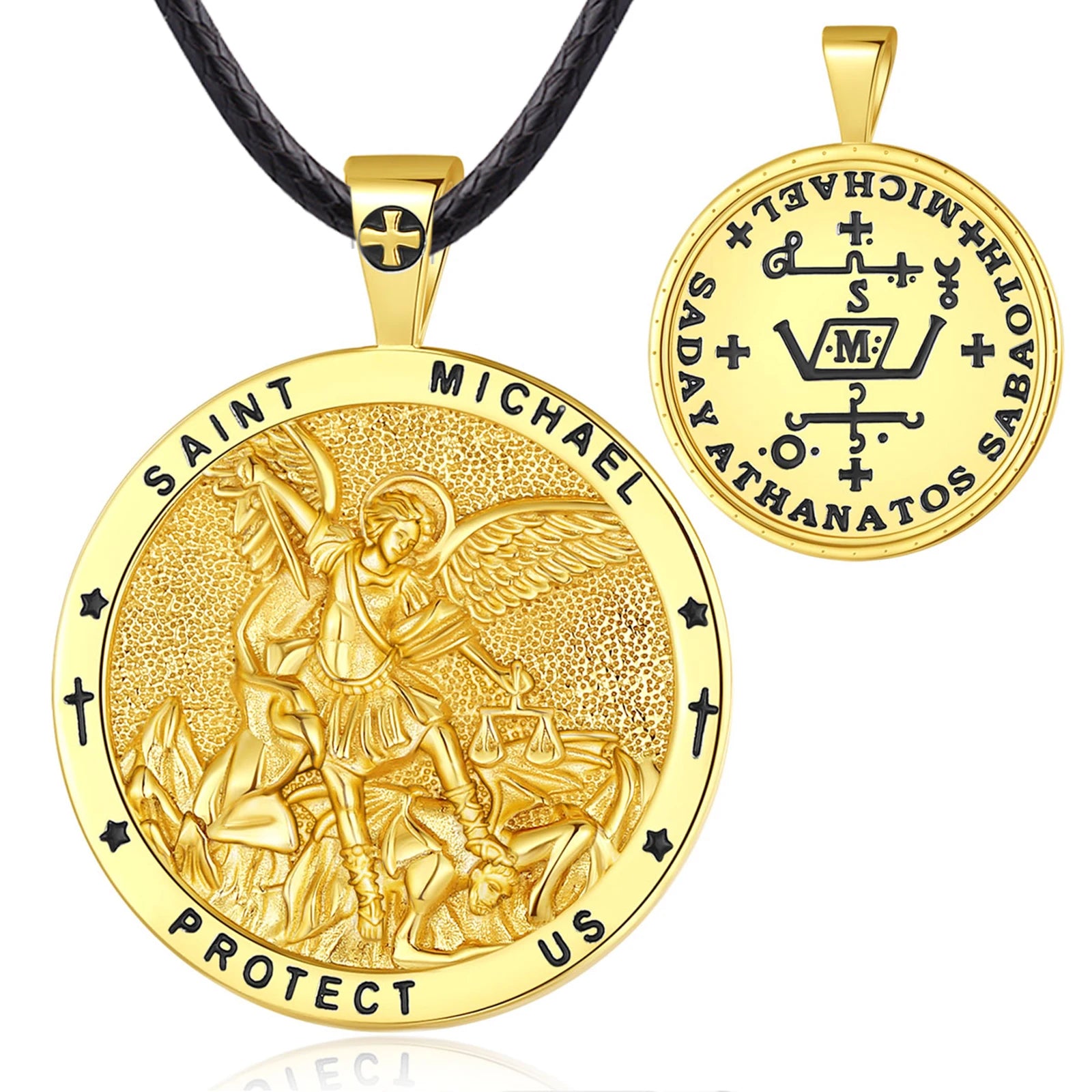 Necklace Saint Michael Archangel Gold