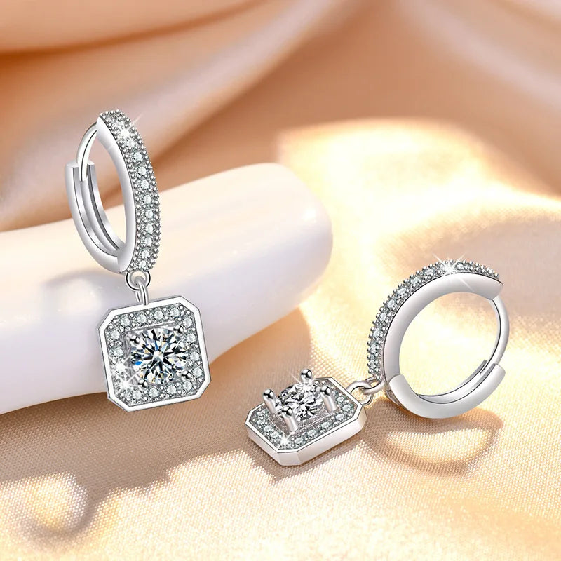Earrings Luna Square Hoop
