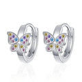 Earrings Butterfly Hoop