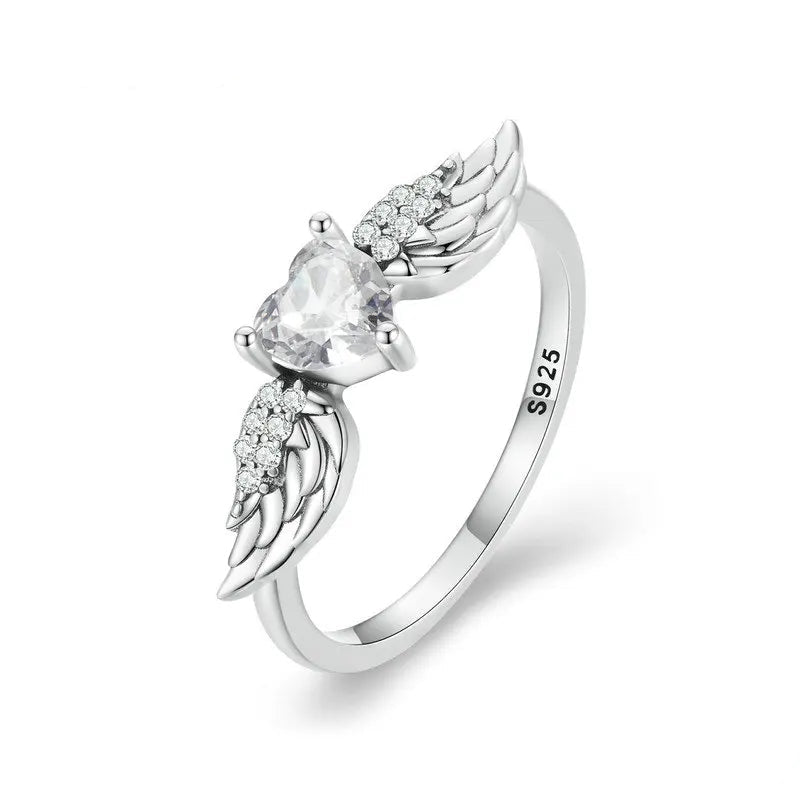 Ring Angel Wing Heart