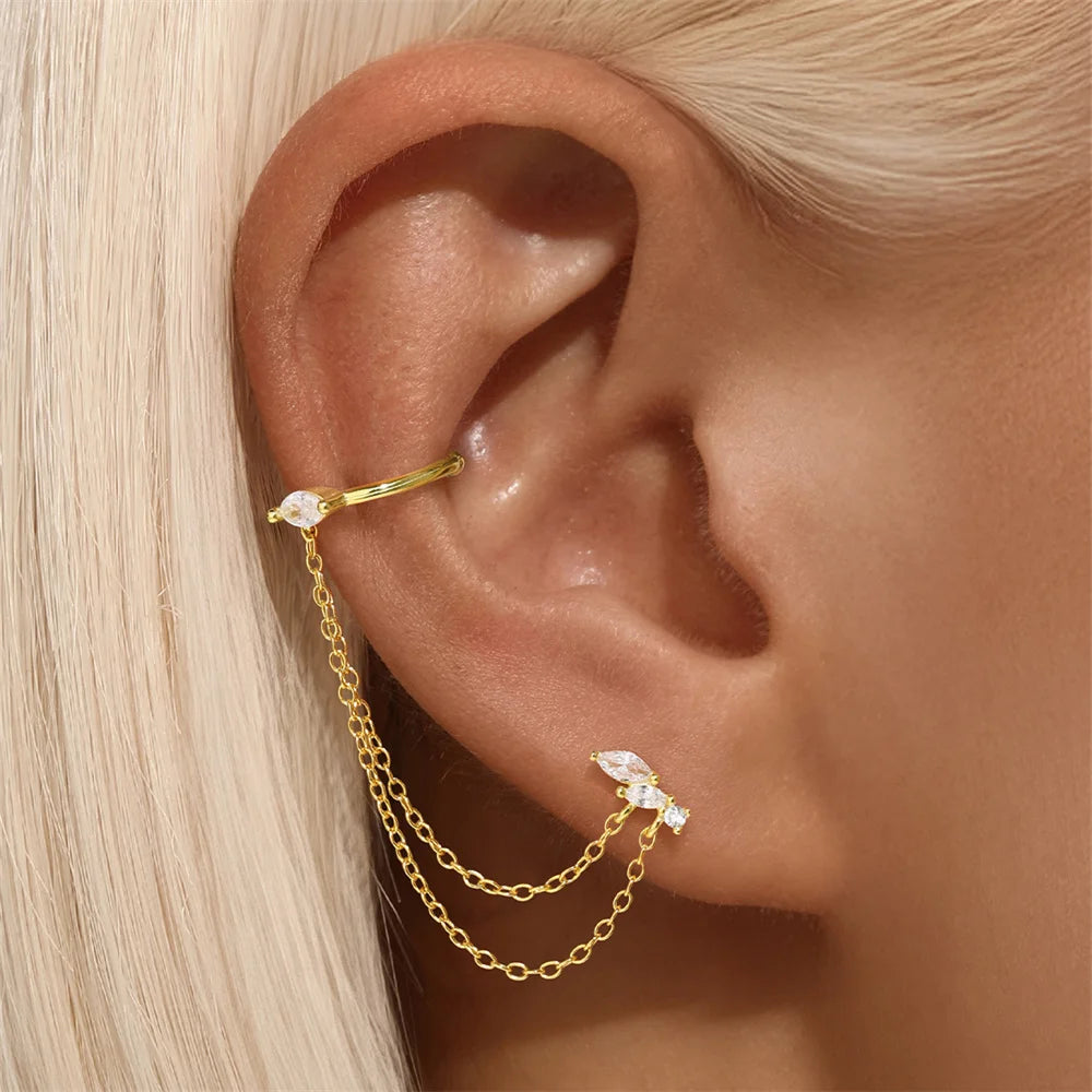 Earrings Marquise Tassel