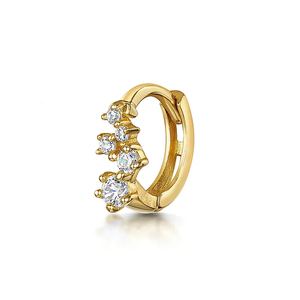Earrings Tiny Gold Hoop